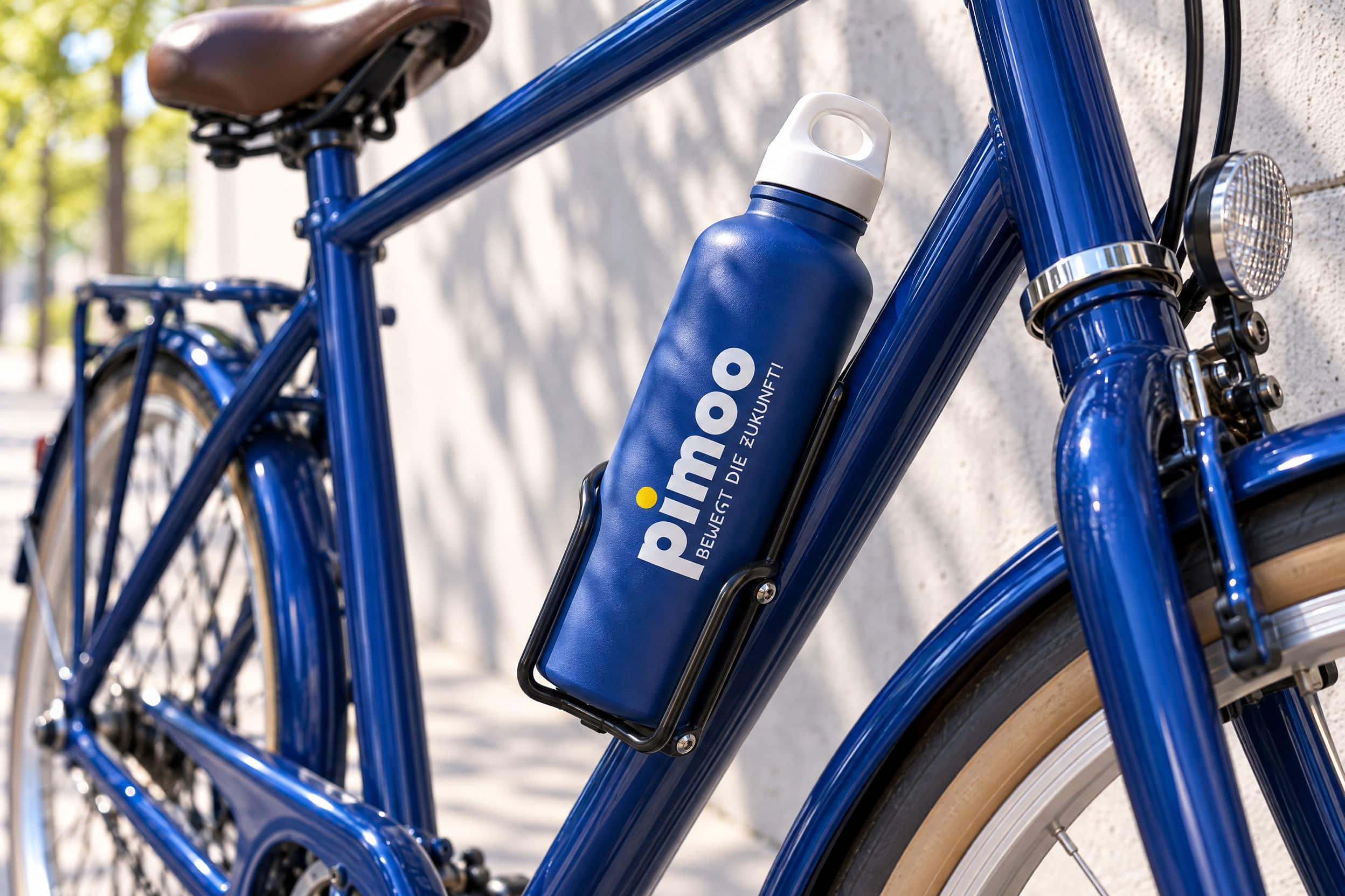 pimoo bewegt die Zukunft 20 26 Pimoo Trinkflasche Stadtrad