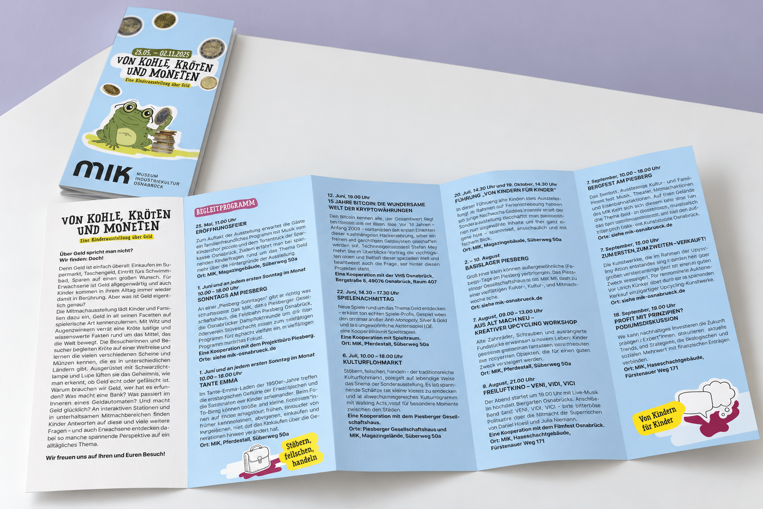 Von Kohle Kröten und Moneten 28 26 programmflyer zickzack