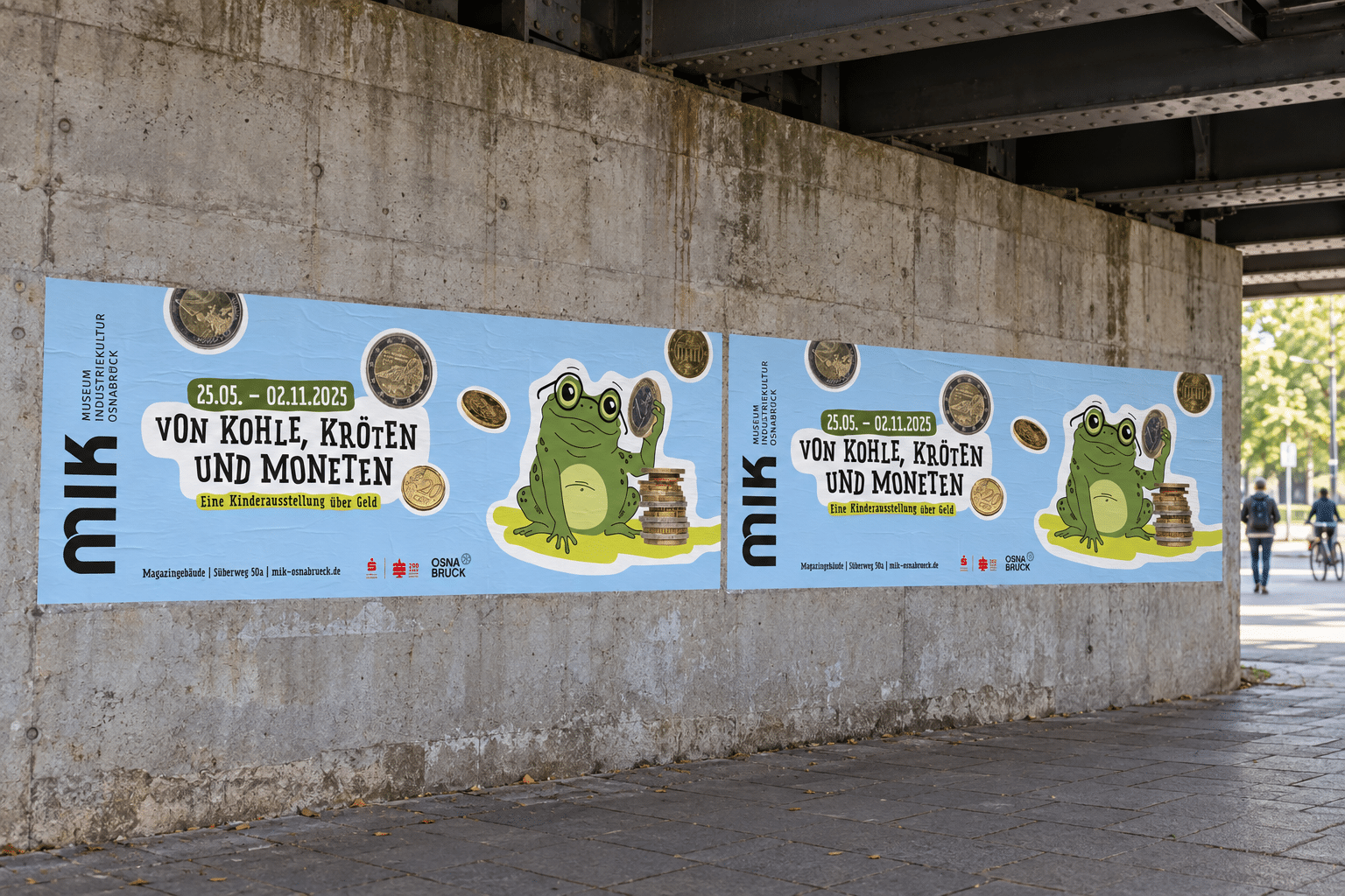 Von Kohle Kröten und Moneten 26 28 szeneplakatierung bruecke